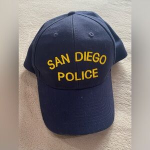 San Diego Police Hat SDPD Navy Blue Snapback Adjustable Embroidered Law